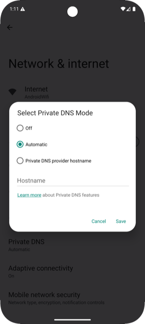 Configure DNS