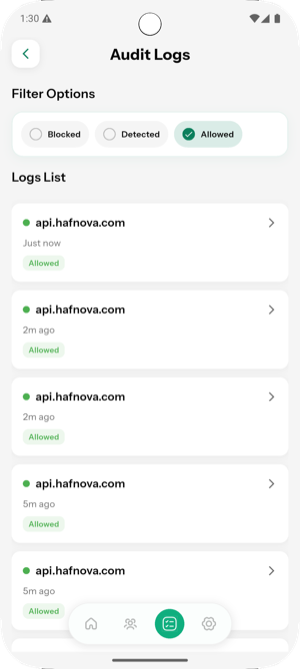 Allowed Logs