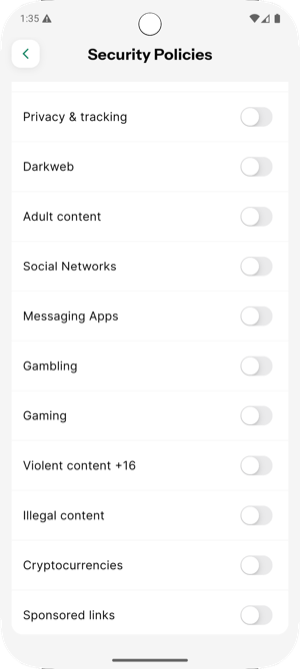 Toggle Policies
