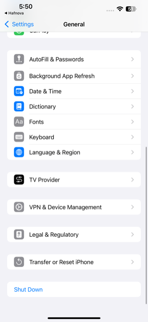 General Settings
