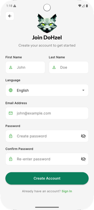 Sign Up