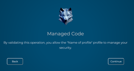 Validate enrollment in the application