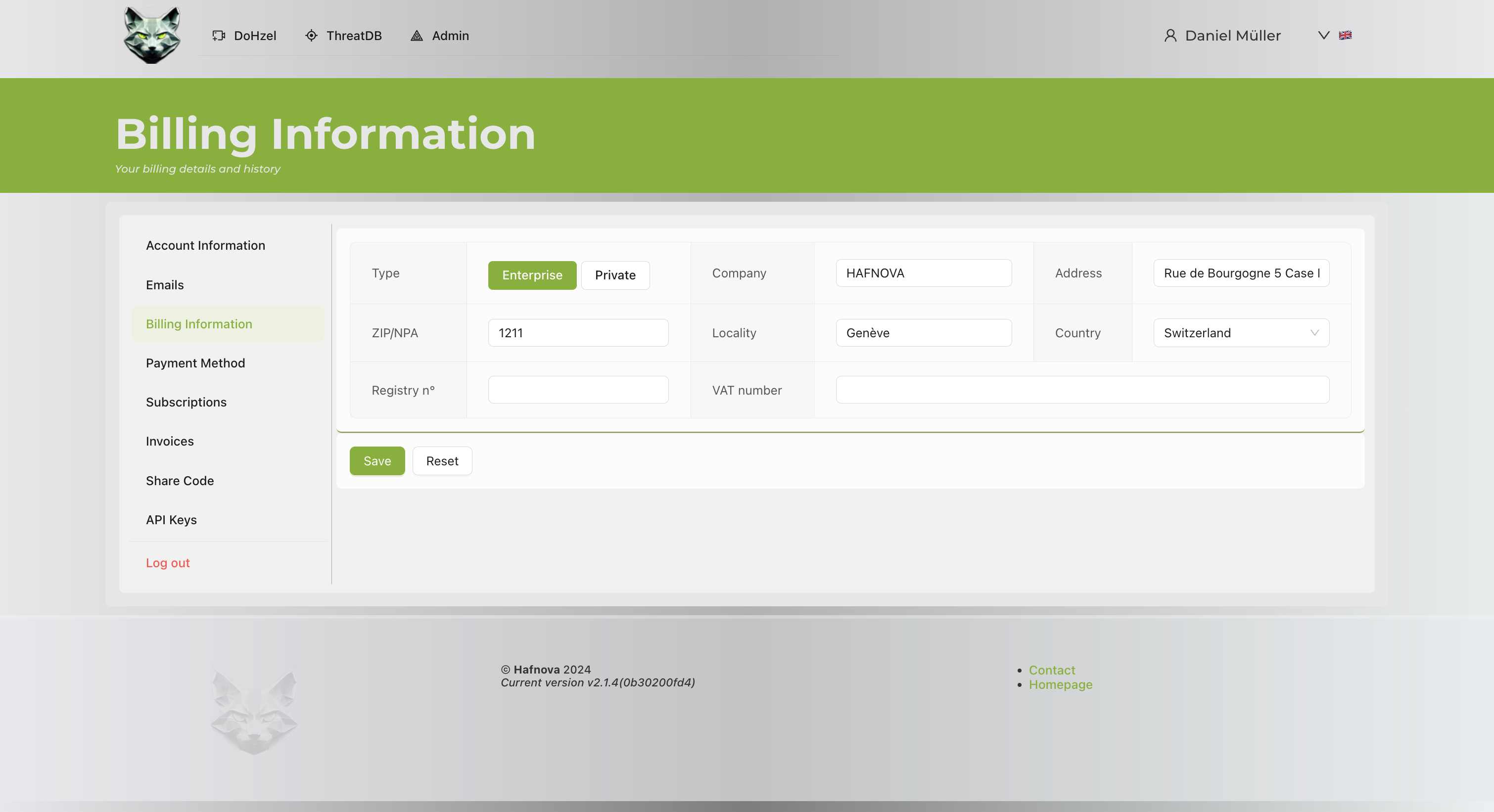 Sidebar Navigation