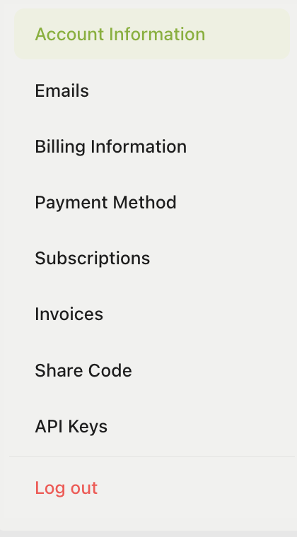 Sidebar Navigation
