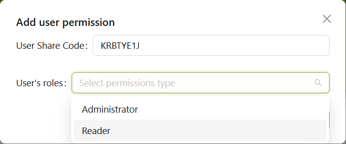 Enter Share code